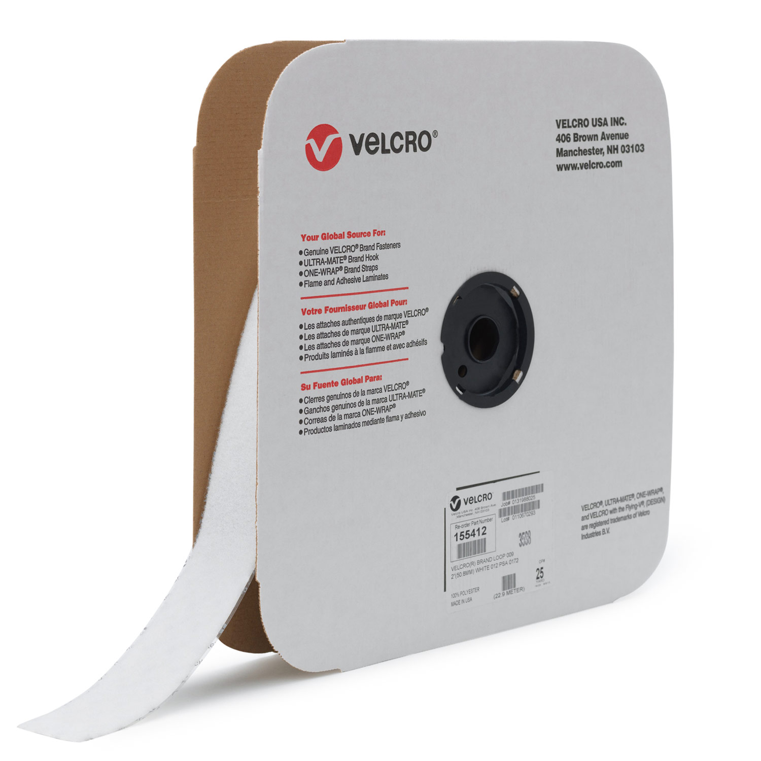 VELCRO® Brand Loop 1000 Pressure Sensitive Adhesive - 25 Yard Roll – Troyer  Products