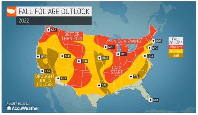 United States Fall Foliage Outlook - AccuWeather